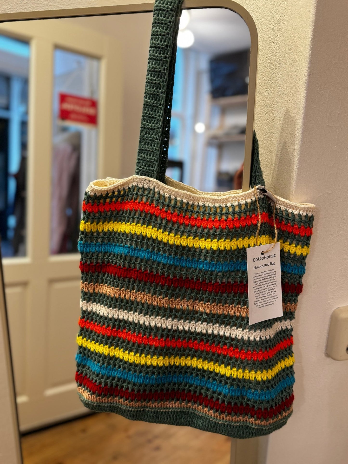 Crochet Boho Chic Granny Square Handbag
