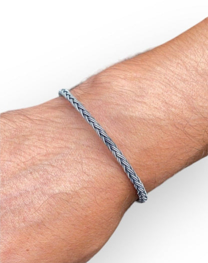 Bracelet - Handmade of Pure Silver Wires (1000 carat silver)